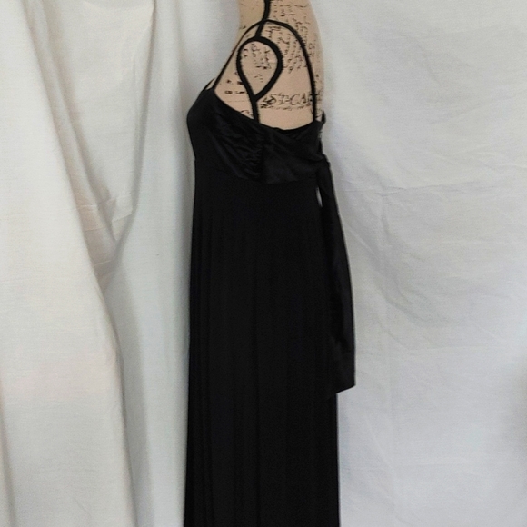 CALVIN KLEIN CHIFFON & SATIN SLEEVELESS LONG GOWN SZ 6 - Picture 5 of 8